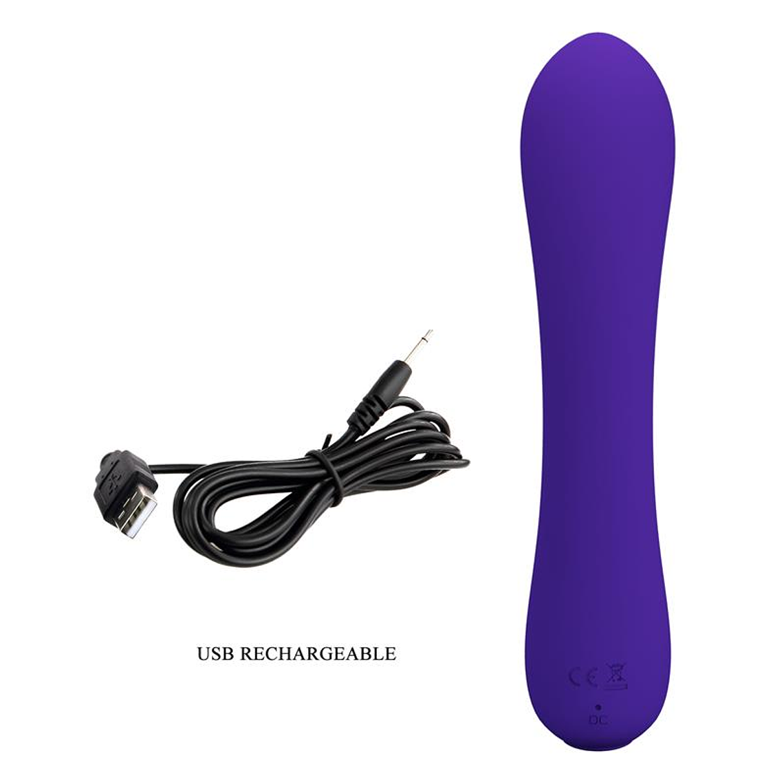 Prescott Vibrator USB Silicone Lilac 10