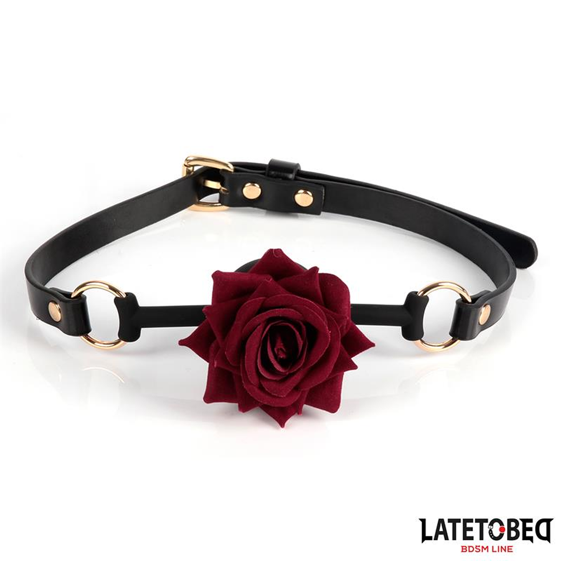 Gold Metal rose gag Ball 1