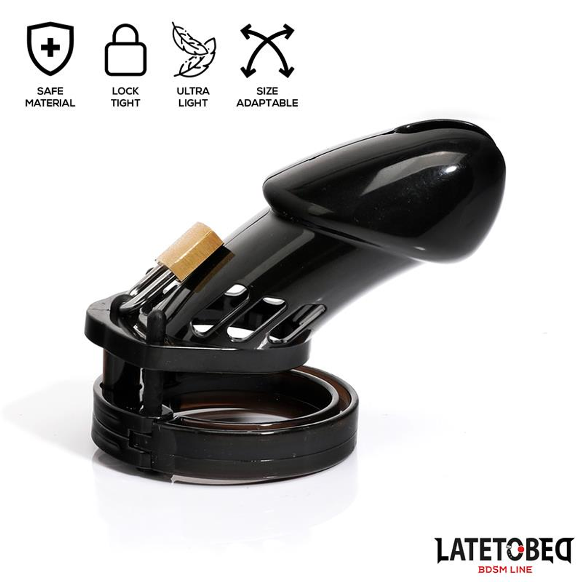 Chastity Penis Cage Long Black 3