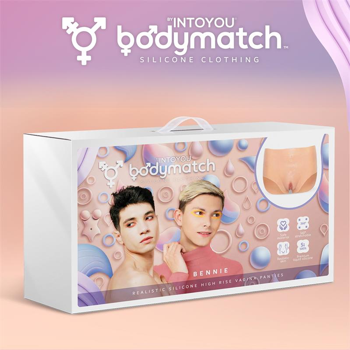 Bennie Realistic Vagina and Anus Panties Liquid Silicone Size S 4