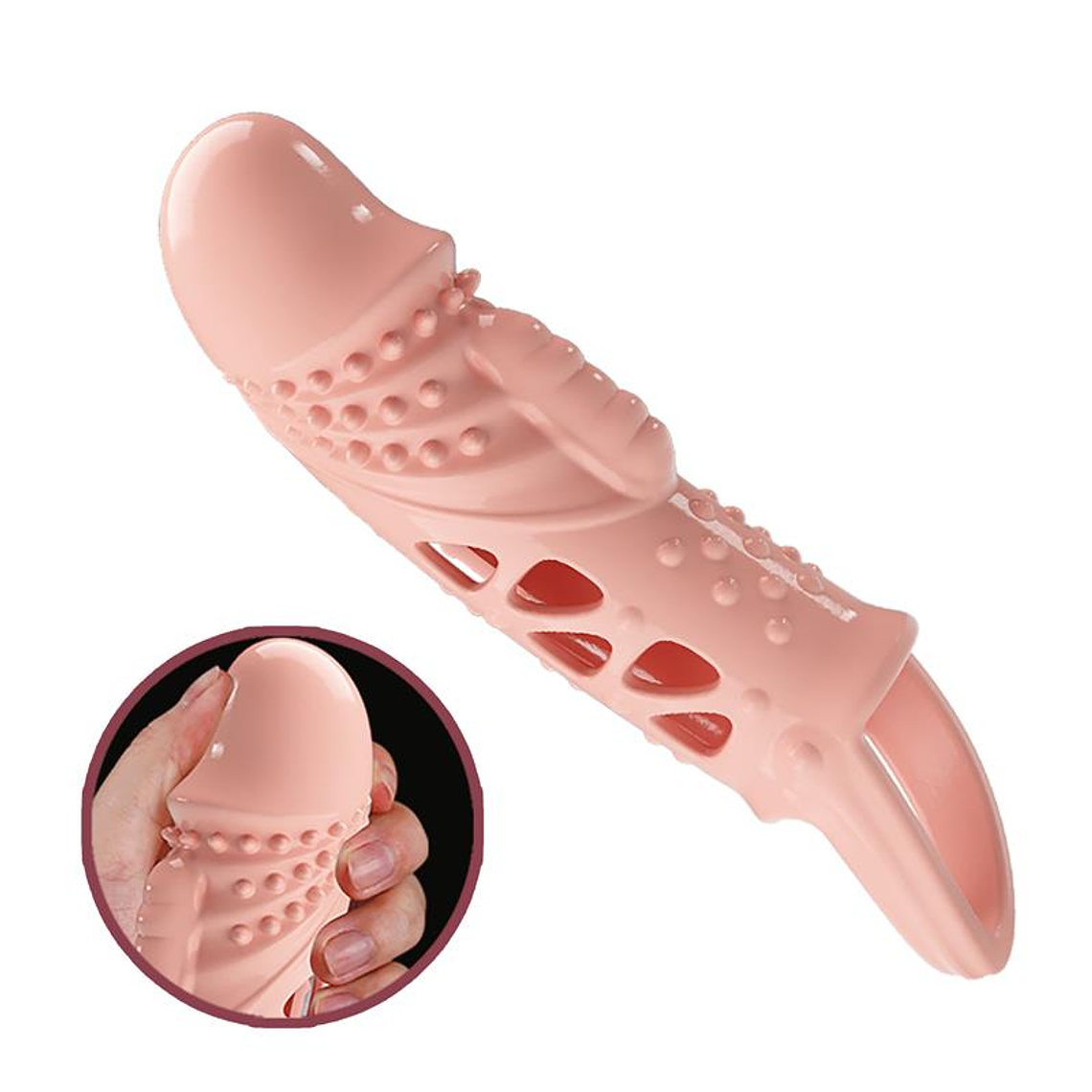 Penis sleeve with vibration 4