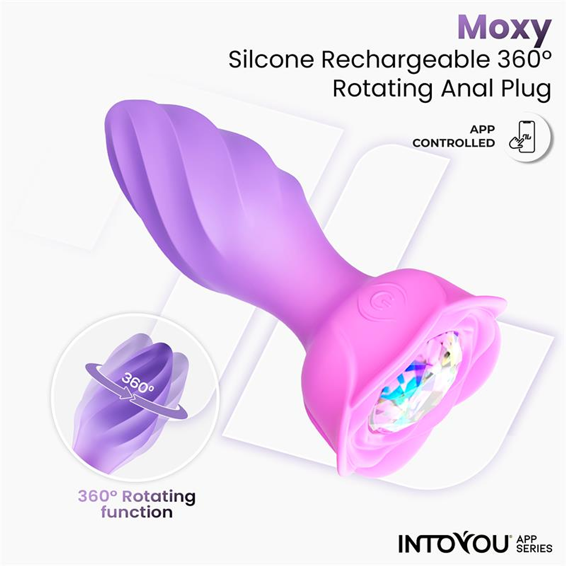 Moxy Butt Plug with Rotation 360º with App 3