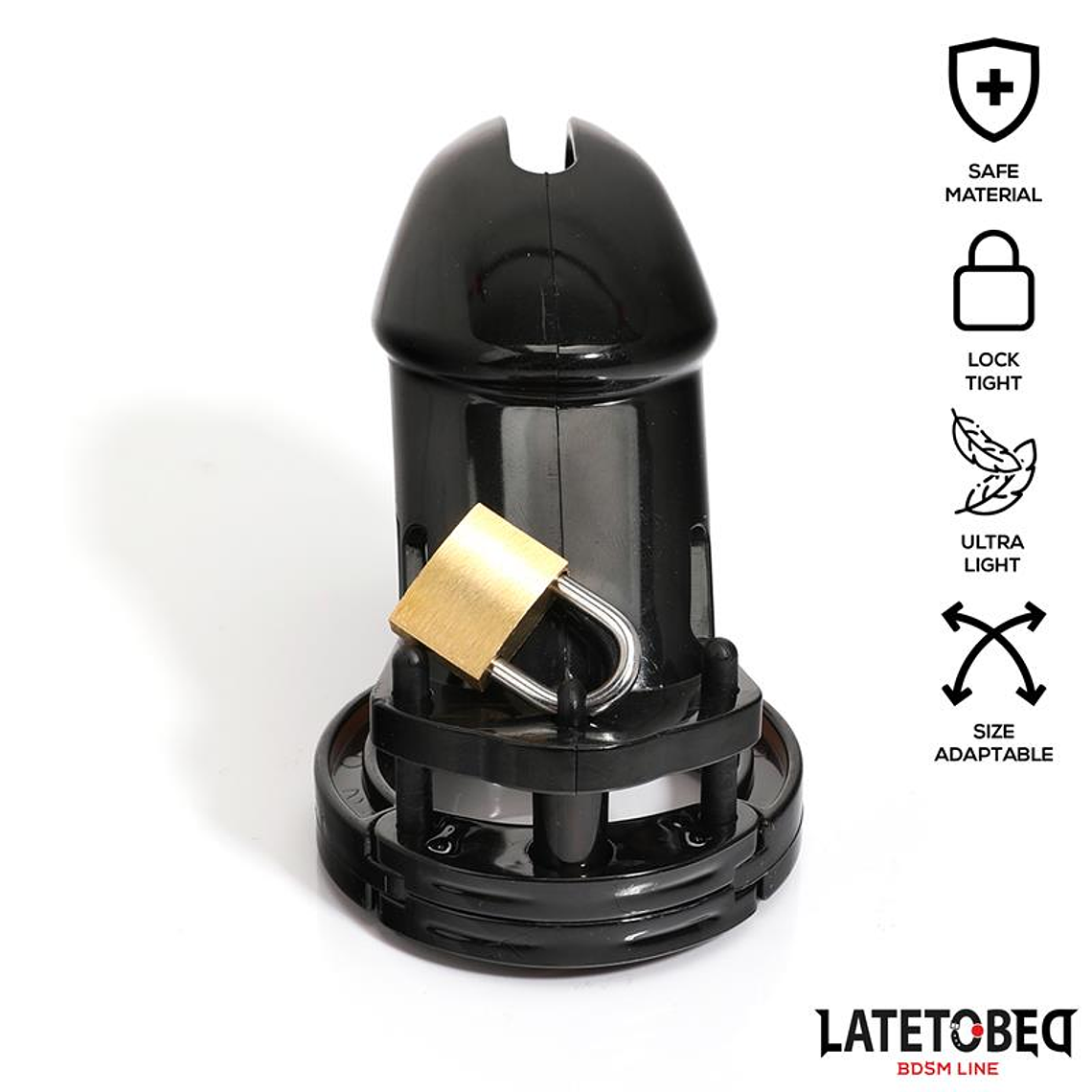 Chastity Penis Cage Long Black 4