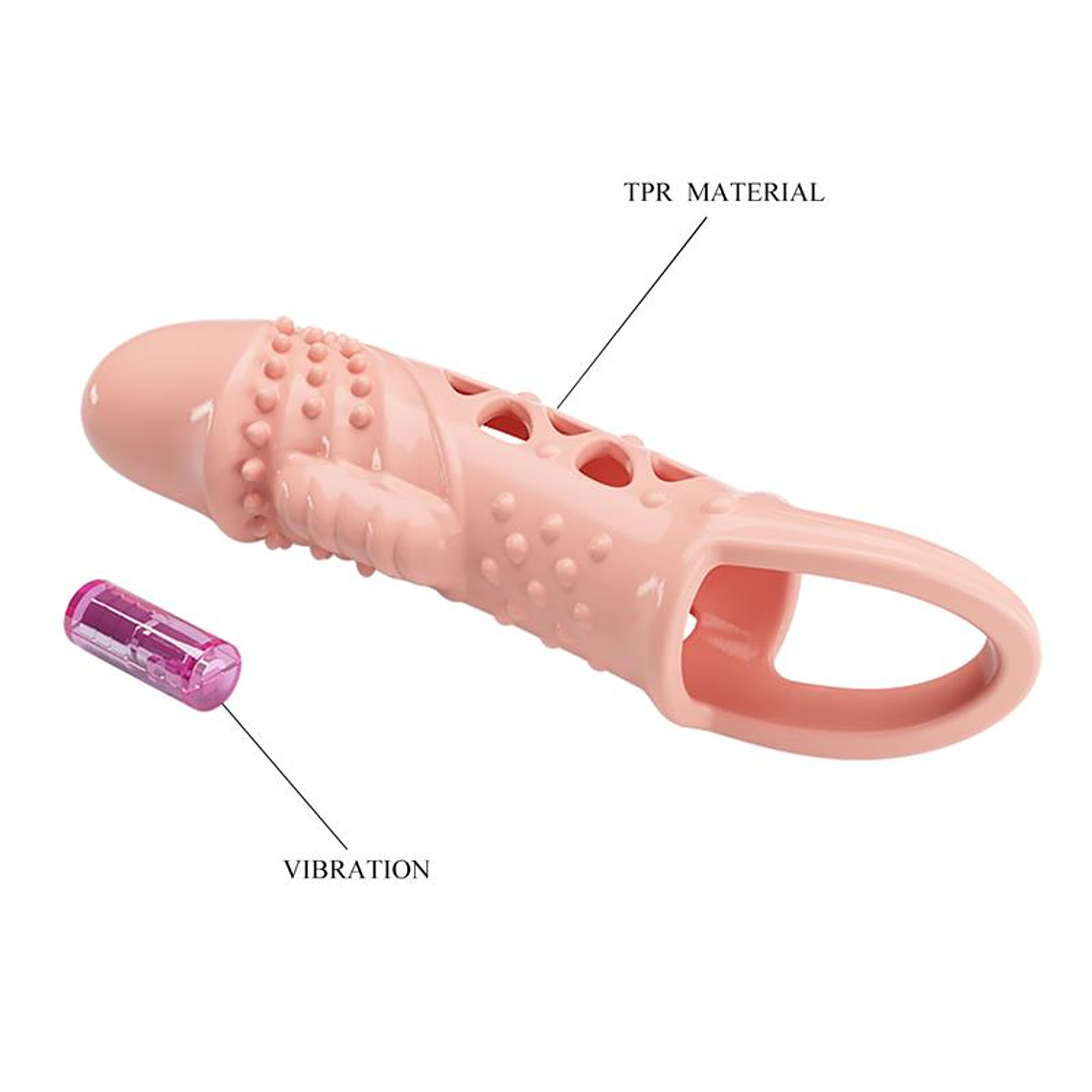 Penis sleeve with vibration 5