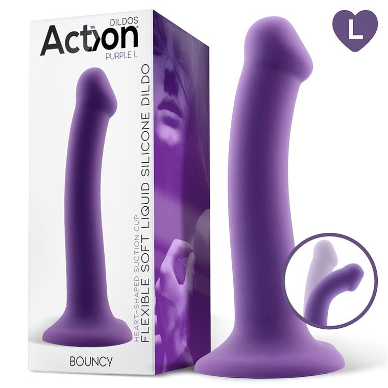 Action Dildo Size L | Silicone Líquido Hiperflexível com Ventosa 1