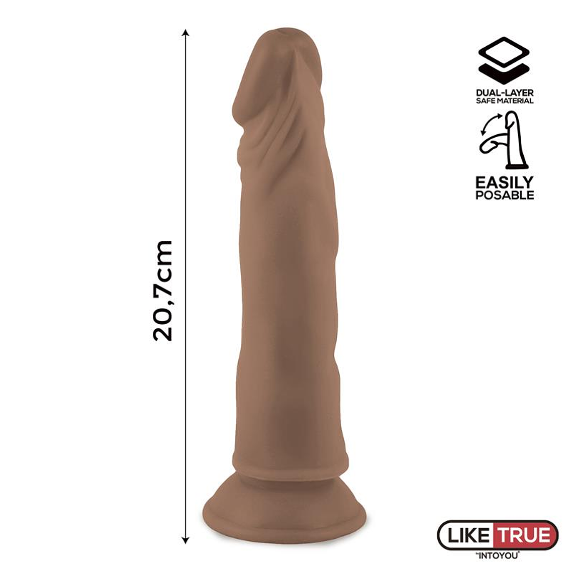 Lenser Articulable-Posable Realistic Dildo 8 Brown 6