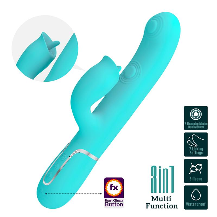 Vibrador Duplo com Língua e Pulsação | 14 Modos Combináveis | Recarregável 1