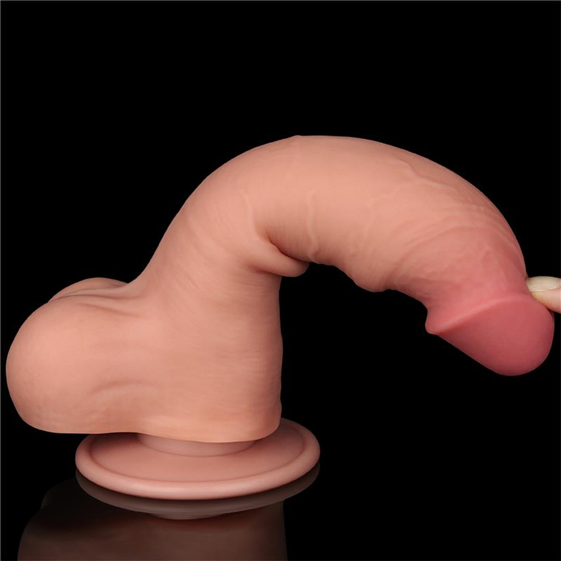 Sliding Skin Dual Layer Dildo 8 5