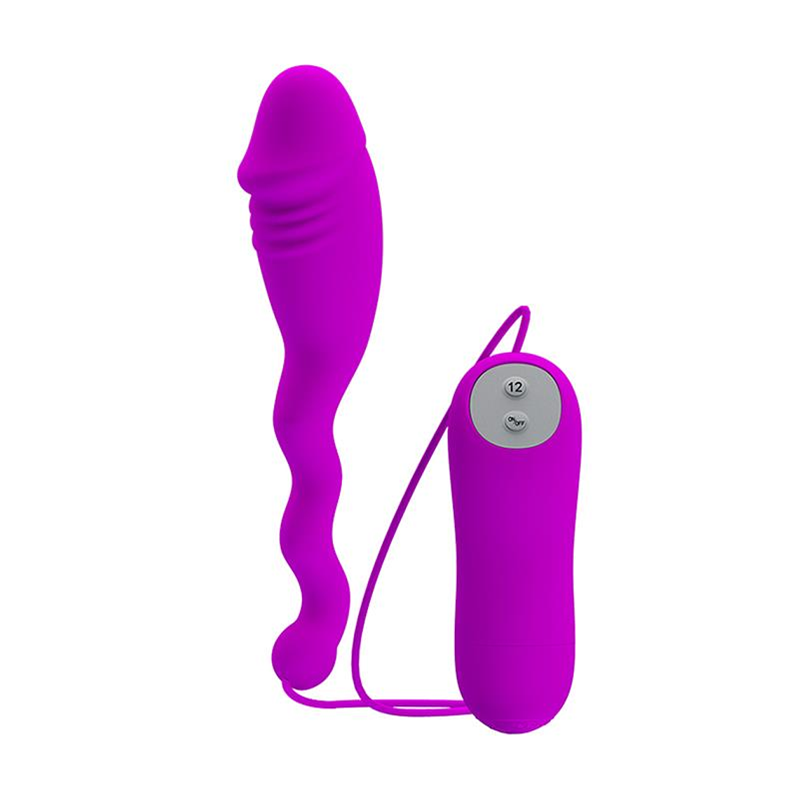Vibrador Silicone com 12 Modos - Uso Solo e em Casal  1