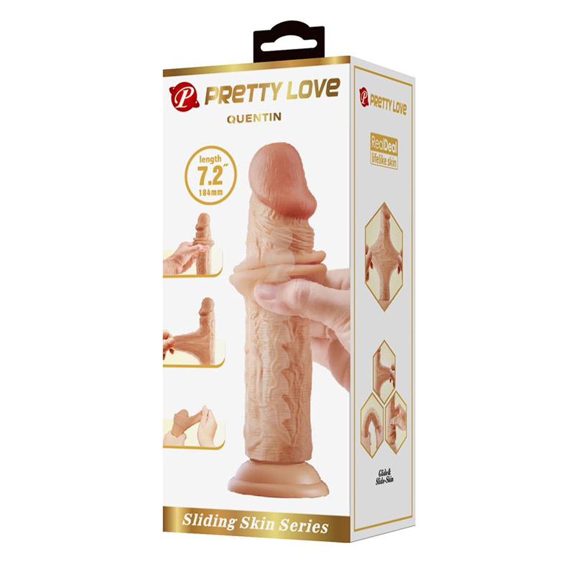 Sliding Skin Realistic Dildo 18.4 cm 6