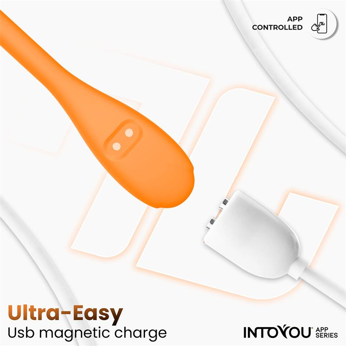 Logan Vibrating Egg with App Unibody Silicone Orange 8