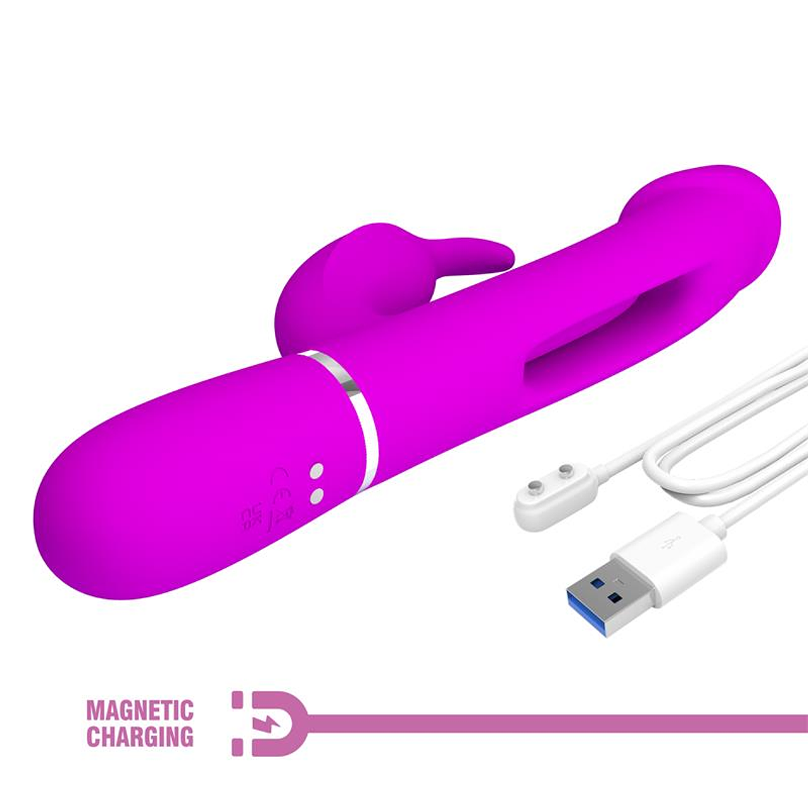 Vibrador Duplo com Língua Oscilante e Botão do Clímax 9