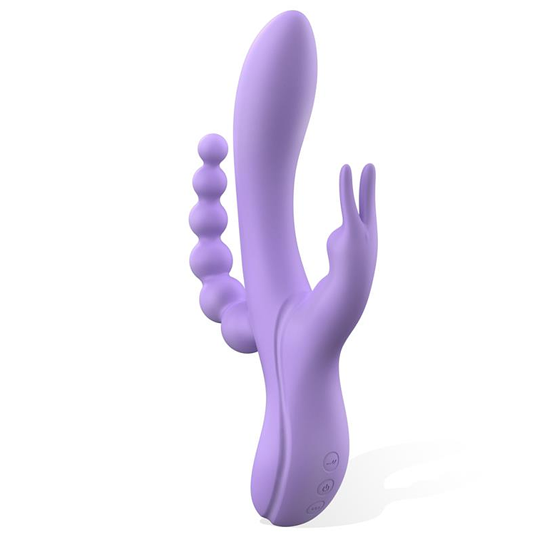 Lindsey - Vibrador Duplo com Estimulador de Coelho da Engily Ross 2