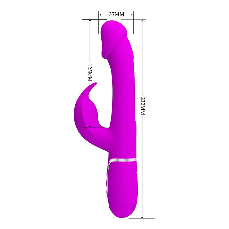 Vibrador Duplo com Língua Oscilante e Botão do Clímax 10