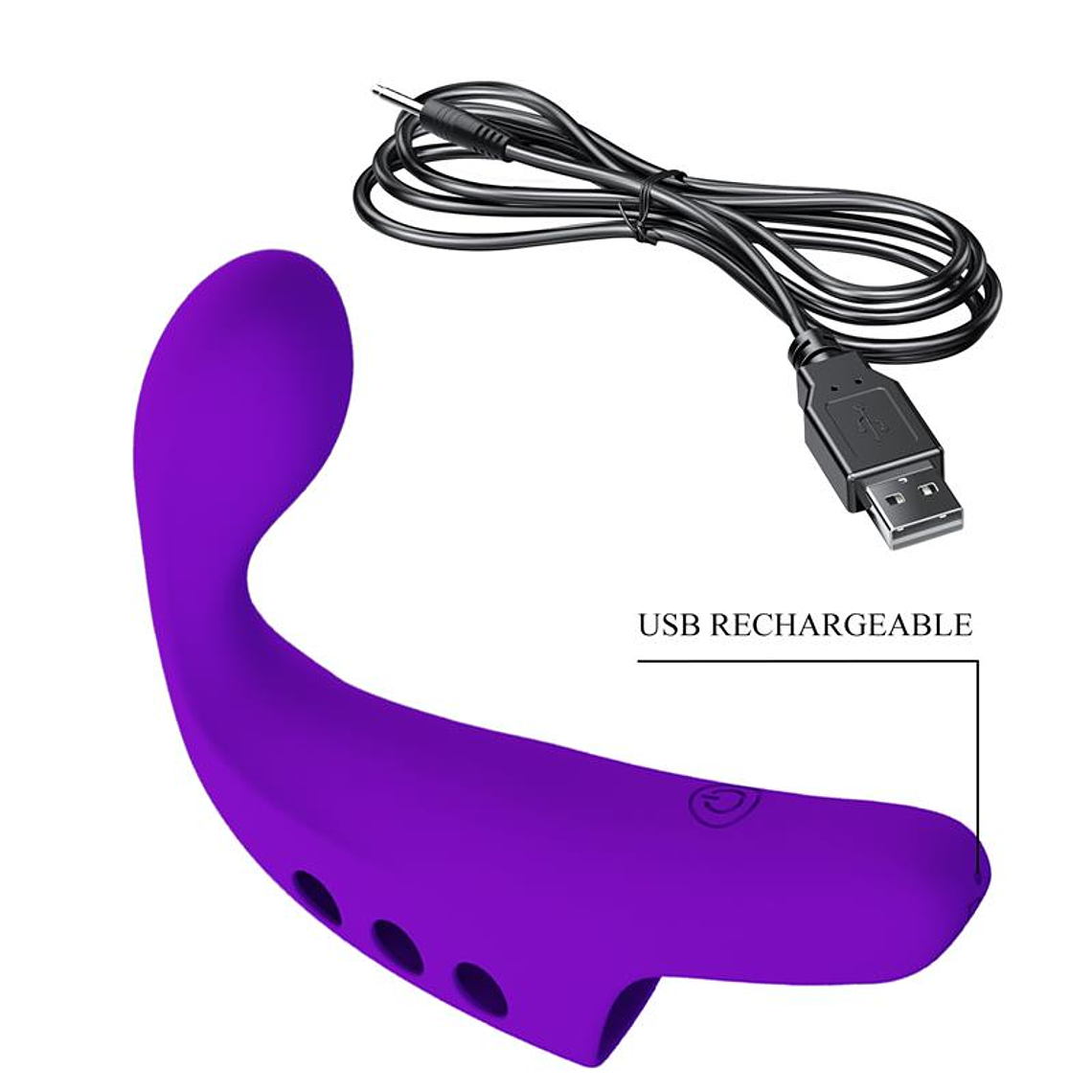 Vibrador de Dedo Prettylove | 10 Funções | Recarregável USB 8