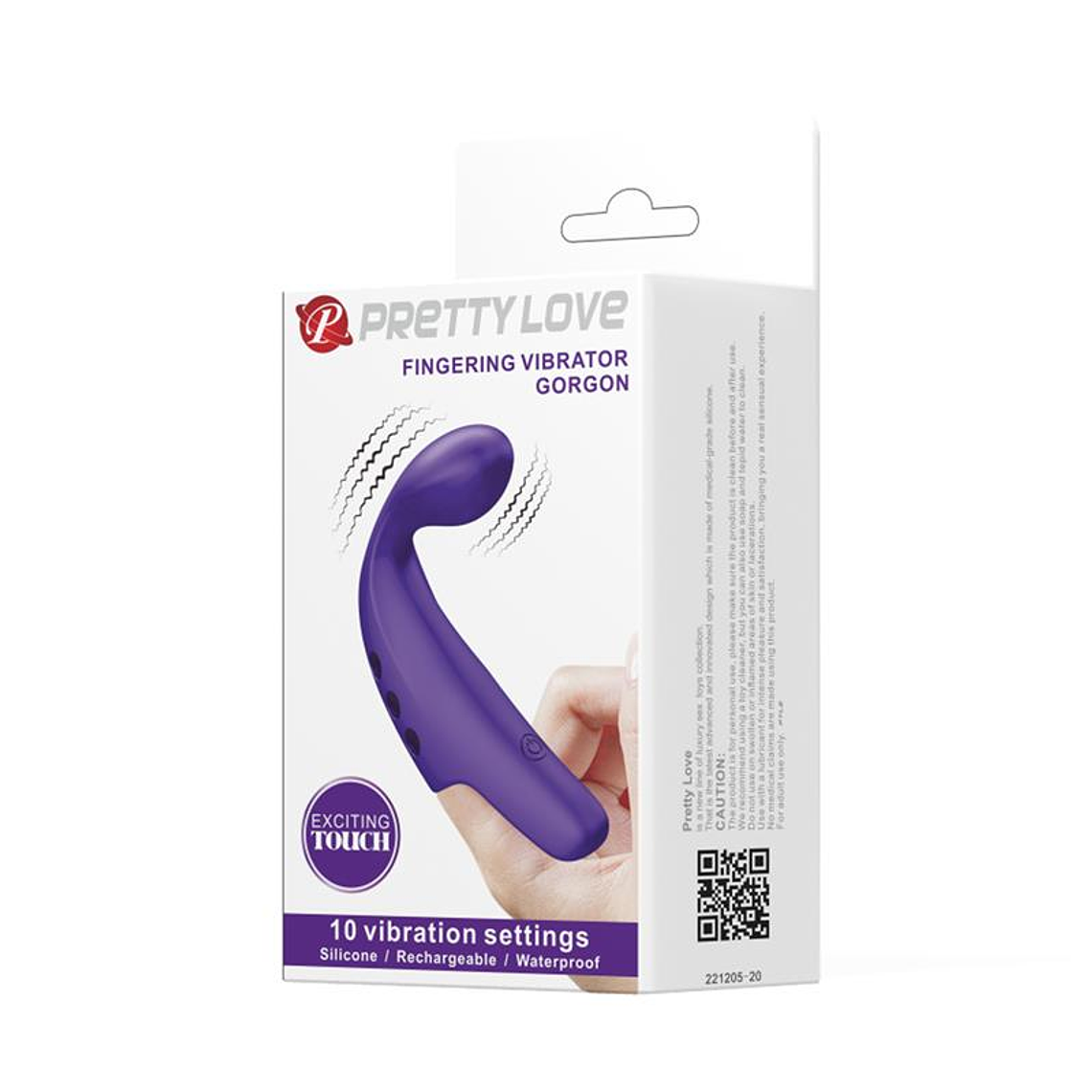 Vibrador de Dedo Prettylove | 10 Funções | Recarregável USB 10