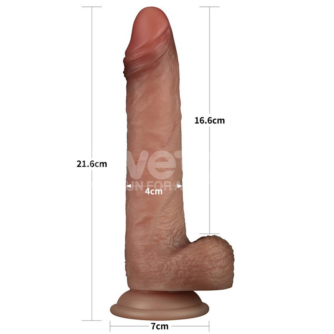 Sliding Pro Dildo Sliding Skin Dual Layer 8.5 14