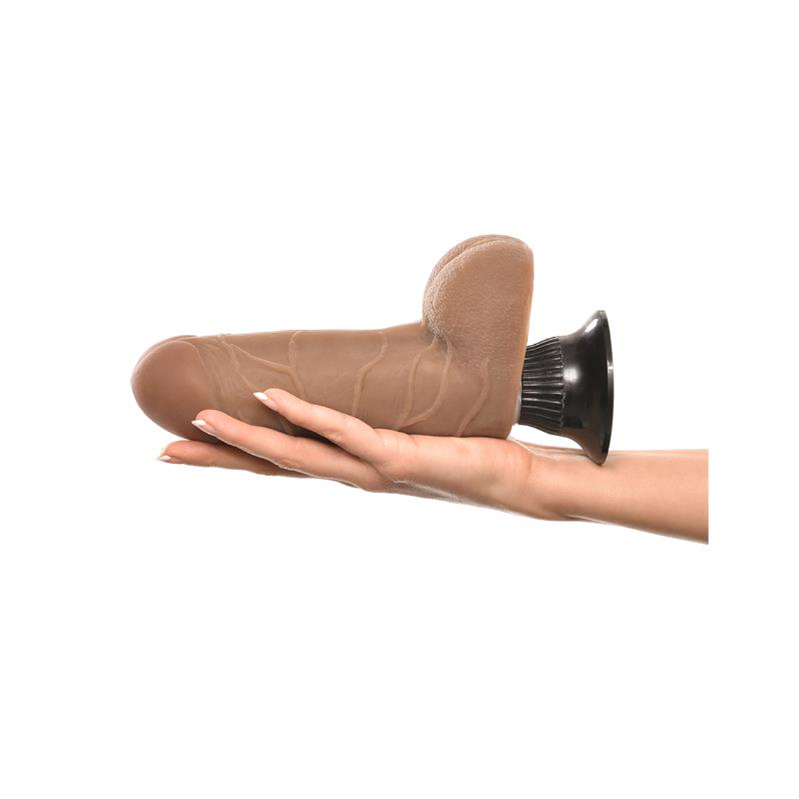 Vibrador Realista com Ventosa - Textura de Pele Natural 9