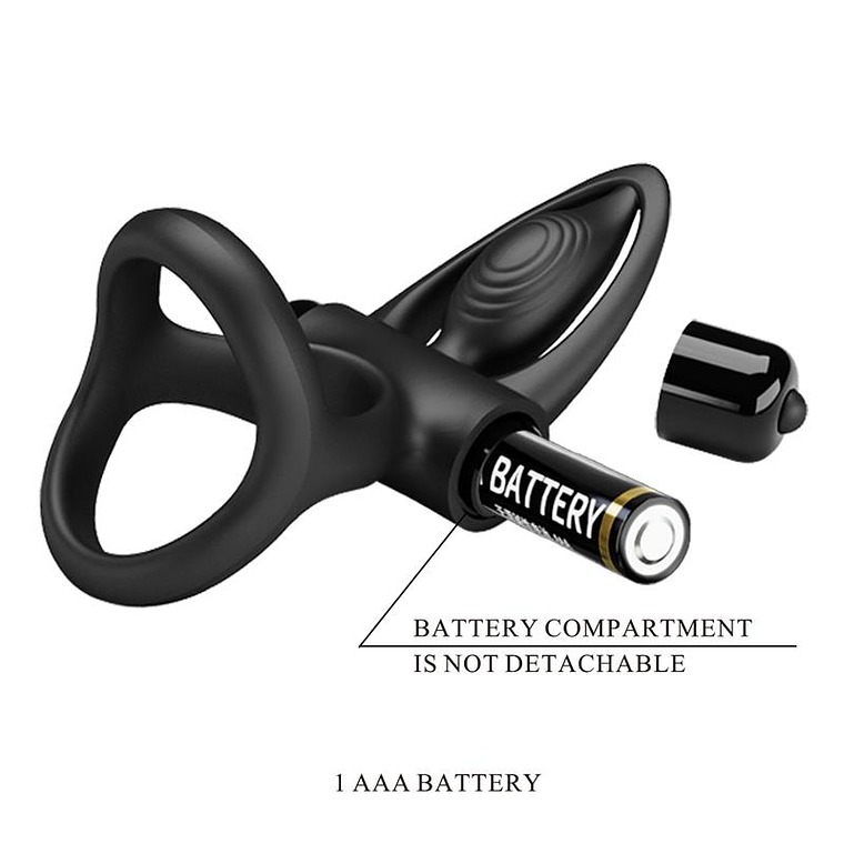 Anel Peniano Vibratório para Casais - Prazer Duplo em Silicone 8