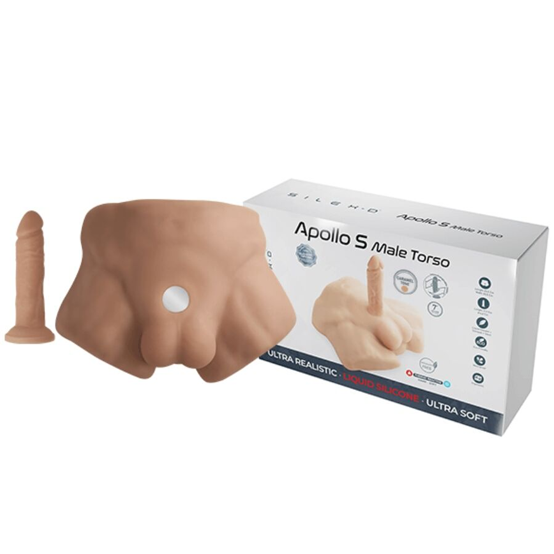 Torso Masculino Apollo S - Realismo Tátil com Dildo Intercambiável 7