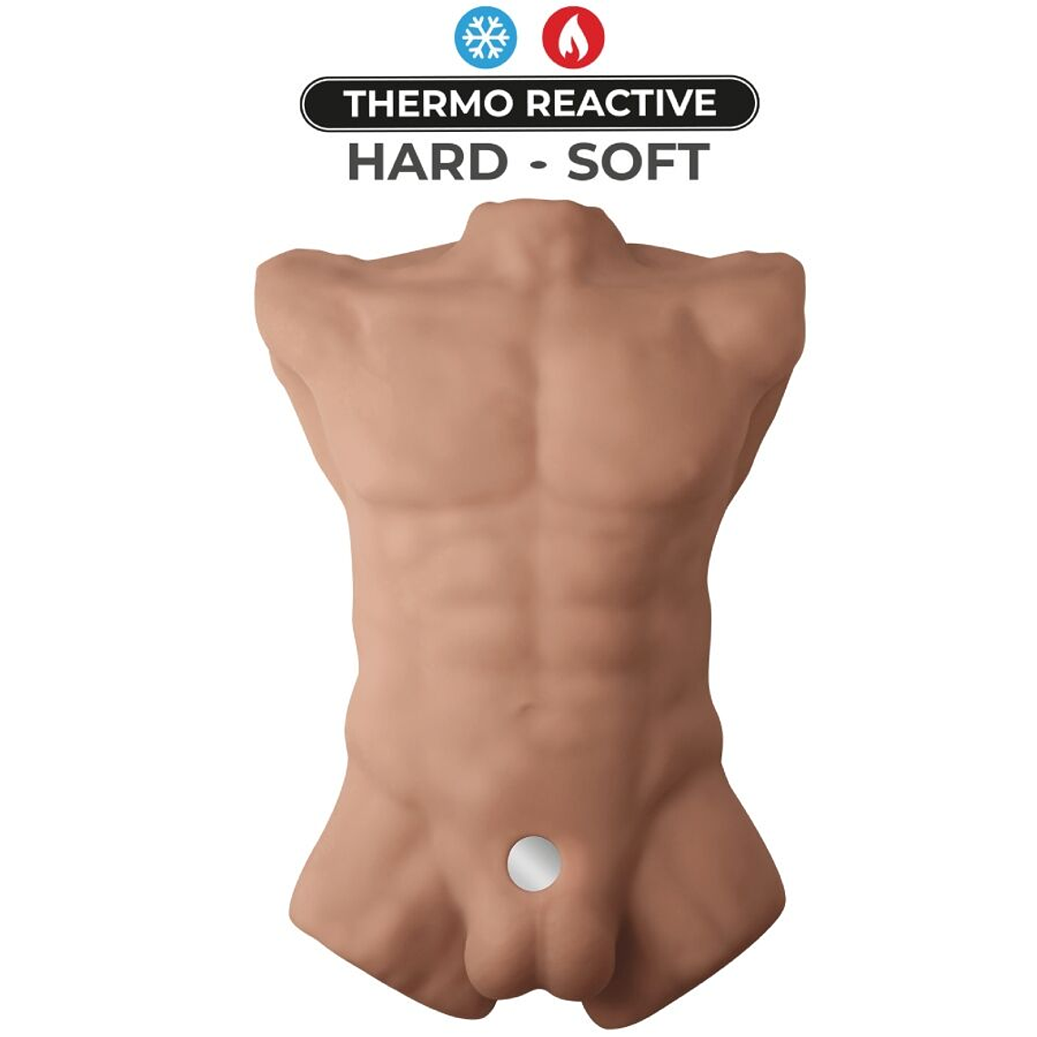 Torso Masculino Apollo L - Grande Formato com Dildo Intercambiável 4