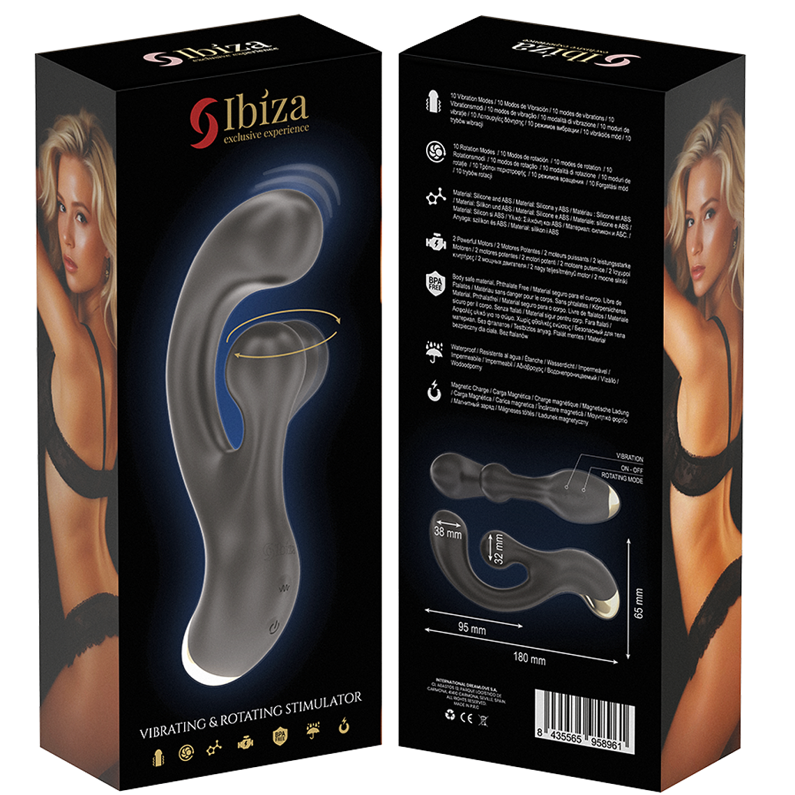 Estimulador Vibrador e Rotatório Ibiza - Dupla Tecnologia 6