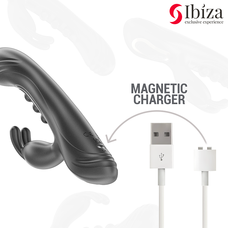 Vibrador Rabbit Pulsante Ibiza - Estimulação Dupla Premium 6