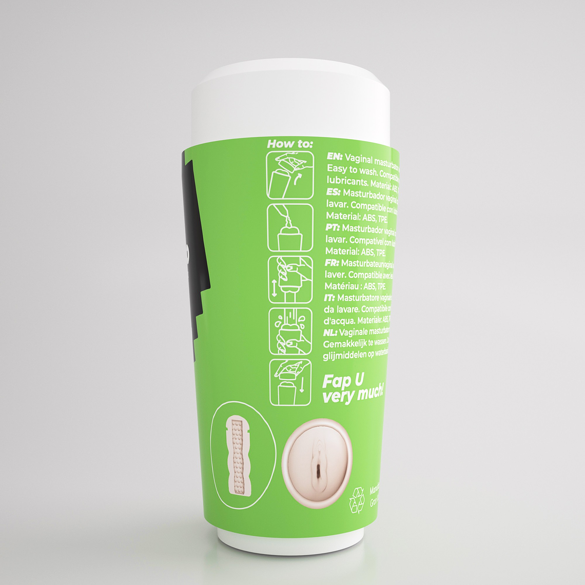 Fappucino Creamy Puss | Masturbador Vaginal Portátil em Formato de Café 6