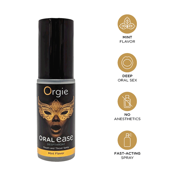 Spray Relaxante Oral Ease Orgie | Garganta Profunda com Conforto | 15ml 2