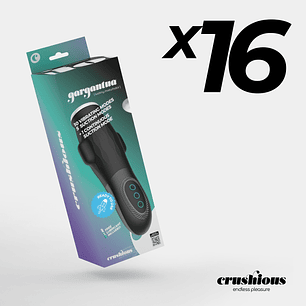 Pack 16 Masturbadores Gargantua | Sucção + Vibração + Lubrificante Grátis
