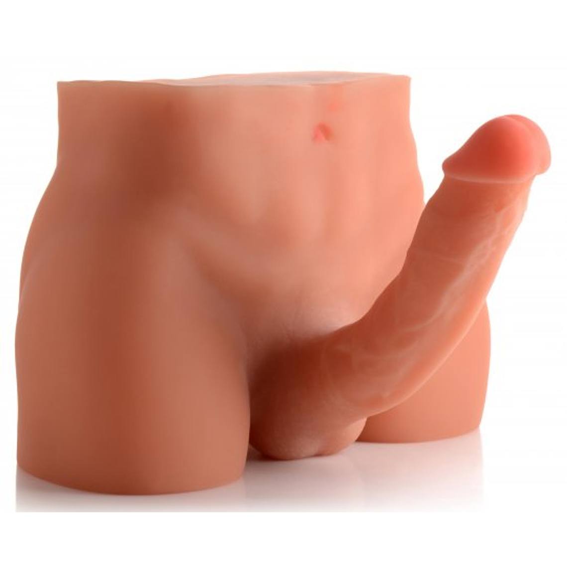 Masturbador Duplo SexFlesh | Dildo 21,5cm + Anus Realista | Núbos Estimulantes 1