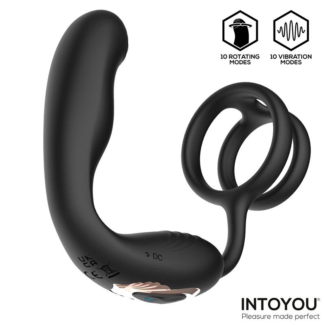 Bruce by Intoyou | Plug Anal + Anel Duplo com Vibração 6