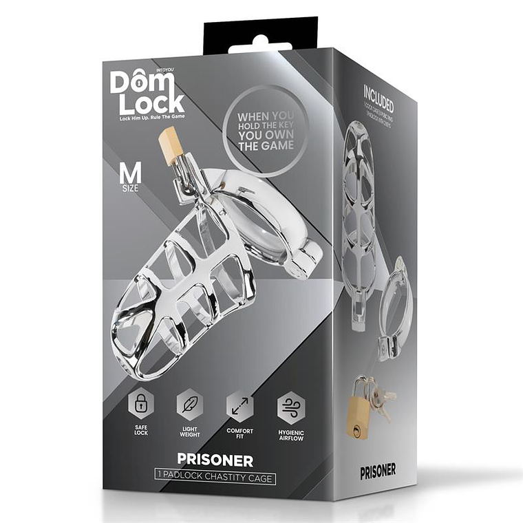 Domlock | Gaiola Peniana Tamanho M com Cadeado 5