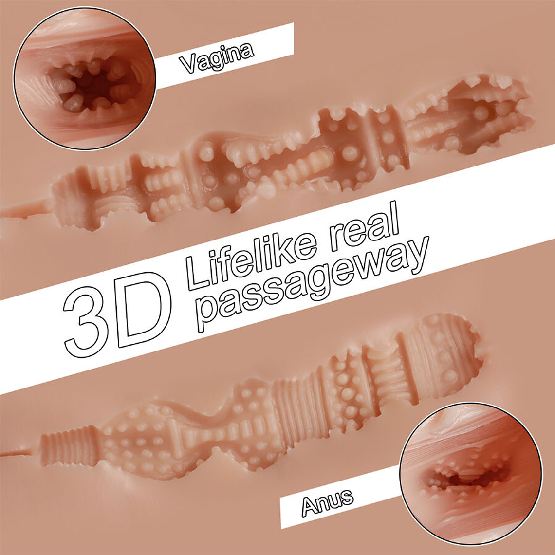 Masturbador XISE Multiposição | Thrusting Automático e Duplo Canal 9