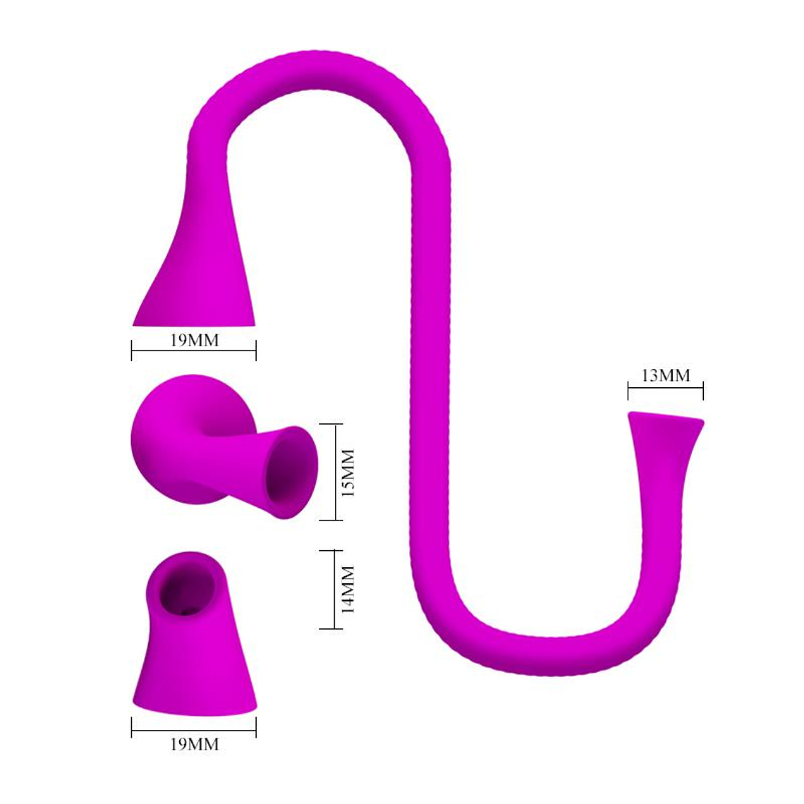 Stimulator 12 em 1 | Vibração e Sucção com 3 Acessórios 12