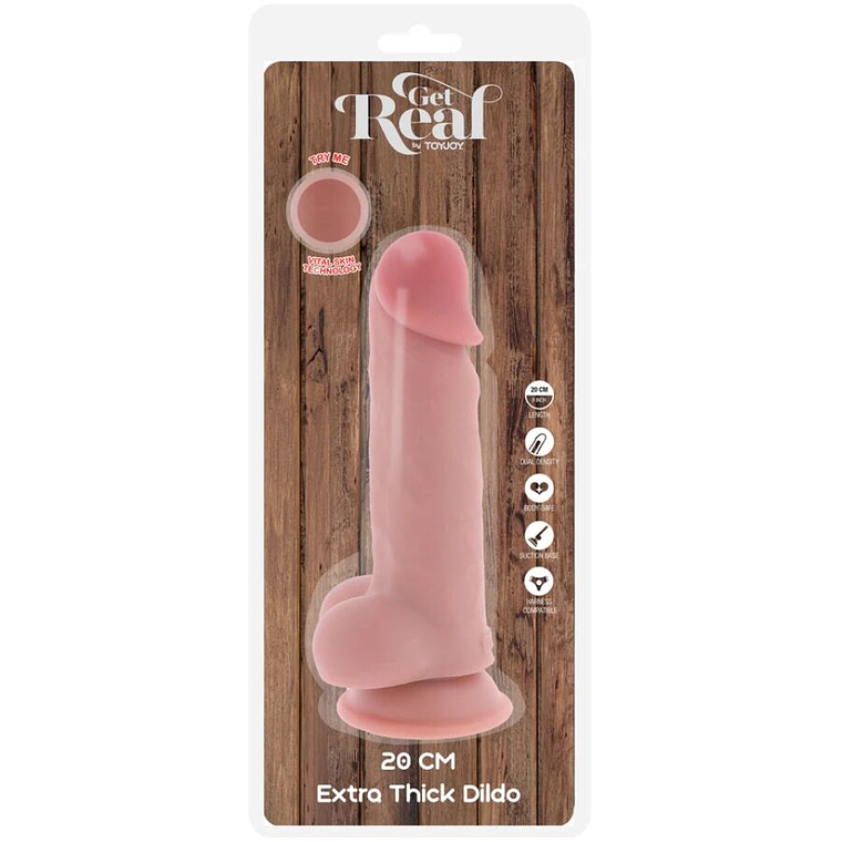 Dildo Get Real Deluxe Extra Thick | TOYJOY with Suction Cup  5
