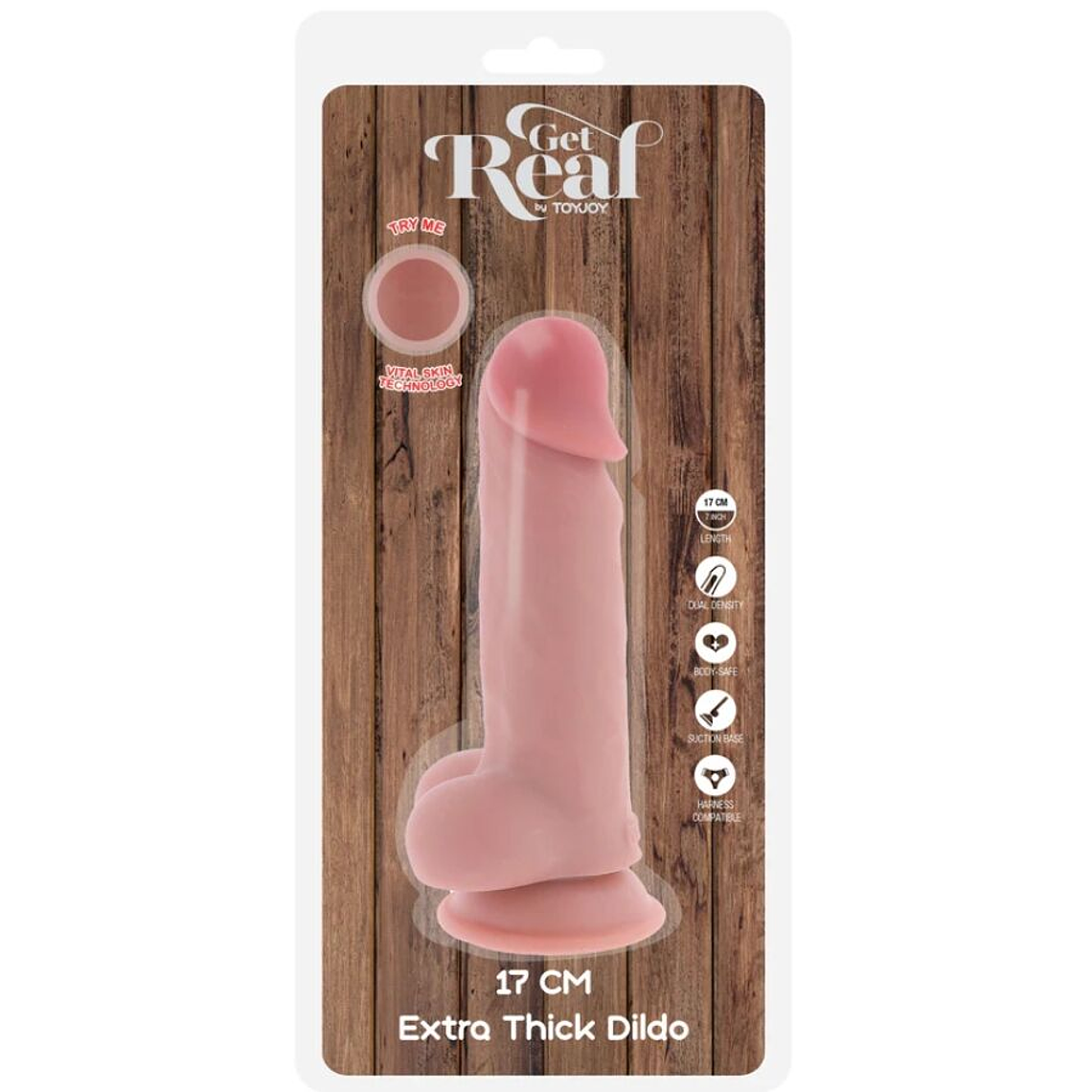Get Real Deluxe Extra Thick Vibrator | TOYJOY | Premium Realism with Suction Cup 4
