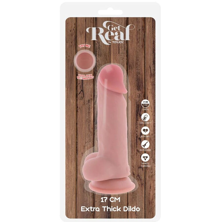 Get Real Deluxe Extra Thick Vibrator | TOYJOY | Premium Realism with Suction Cup 4