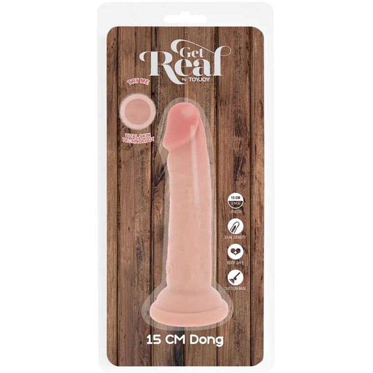 Vibrador Get Real Deluxe | Dupla Densidade com Ventosa | TOYJOY 5