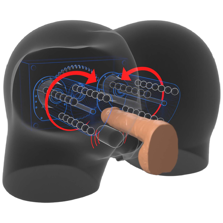 Milk Me Silly | Masturbador de Bunda com Rotação Dupla 2
