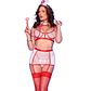 Fantasia de Enfermeira 6 Peças | Conjunto Sensual | CHILIROSE - Thumbnail 1