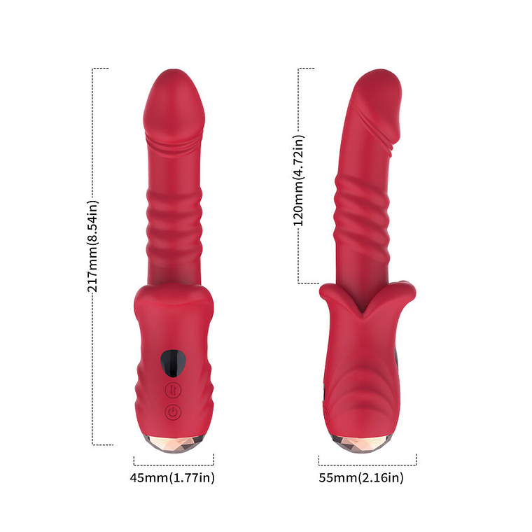 Dildo Vibratório ARMONY | Thrusting + 9 Vibrações | Click do Prazer 4