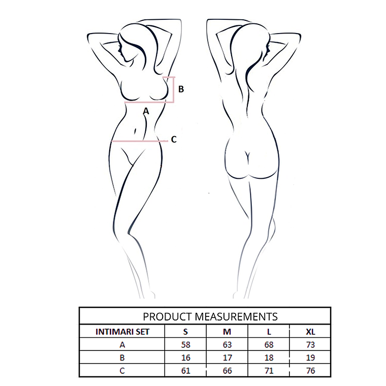 Conjunto INTIMARI: A Lingerie Premium que Une Design Moderno e Elegância S/M - L/XL 4