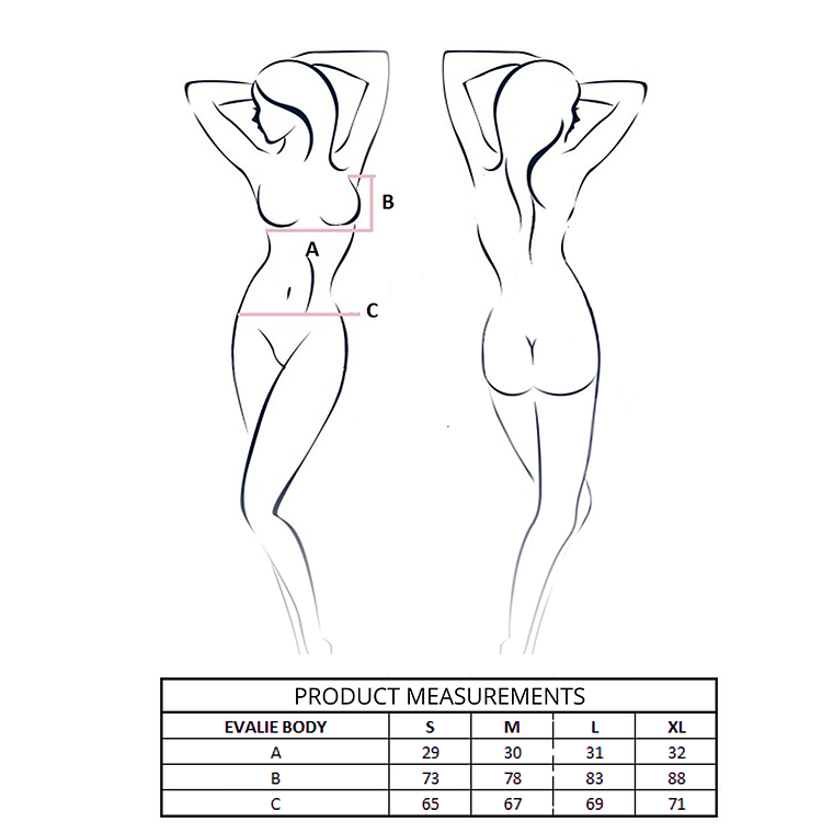 Body EVALIE: A Fusão de Ousadia e Elegância em Lingerie S/M - L/XL 4
