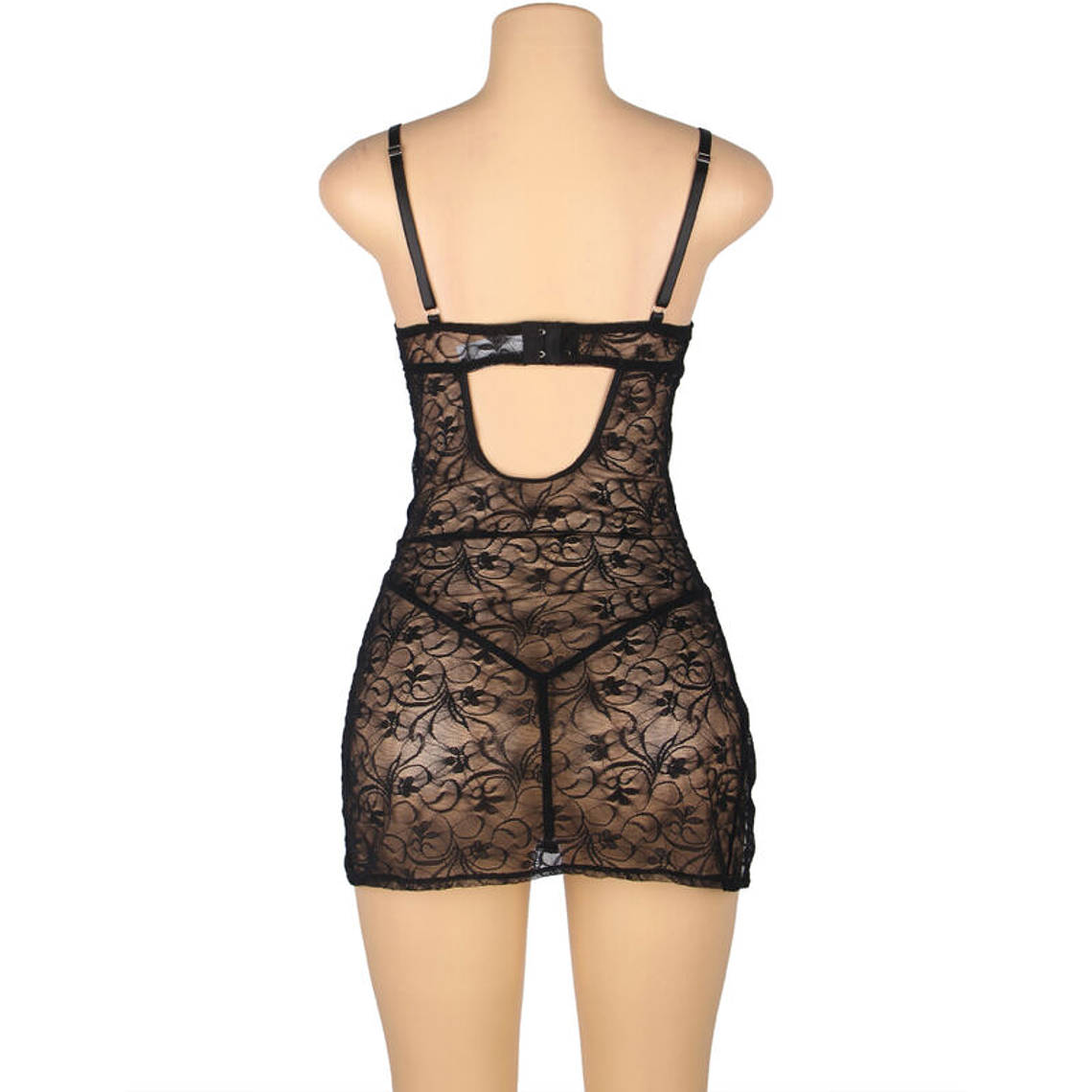 Lingerie Subblime | BABYDOLL DE RENDA COM ALÇAS AJUSTÁVEIS PRETO S/M 4