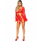 Body and Robe Set LEG AVENUE 86123 | Sensuality in Red - thumbnail 3