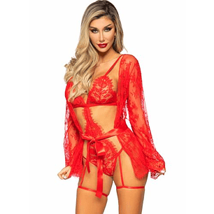 Body and Robe Set LEG AVENUE 86123 | Sensuality in Red