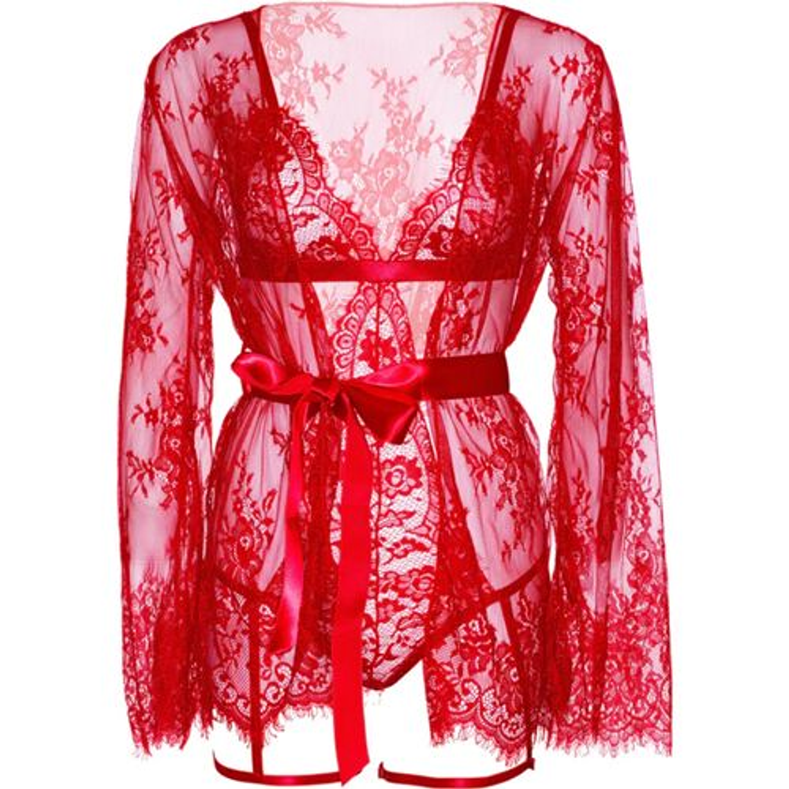 Body and Robe Set LEG AVENUE 86123 | Sensuality in Red 7