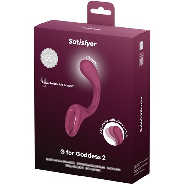 Satisfyer G for Goddess 2 | Vibrador Duplo para Clitóris e Ponto G 6