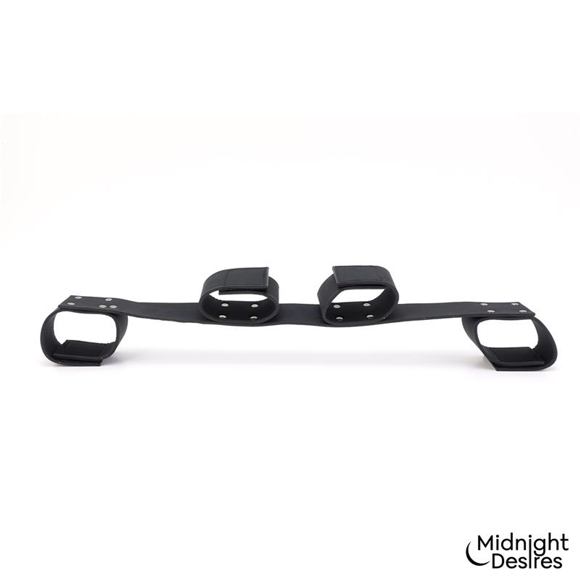 Spreader Bar de Couro Vegano Midnight Desires | Barra de Imobilização com 4 Algemas 3